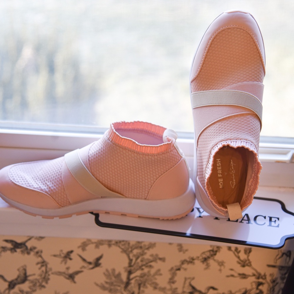 Pink Trainers with memory foam insoles brand new size 8